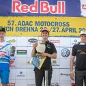 ADAC MX Youngster Cup, Fürstlich Drehna,   Calvin Vlaanderen ( KTM / Niederlande ), Jorge Zaragoza ( Kawasaki / Spanien ), Arminas Jasikonis ( KTM / Litauen )